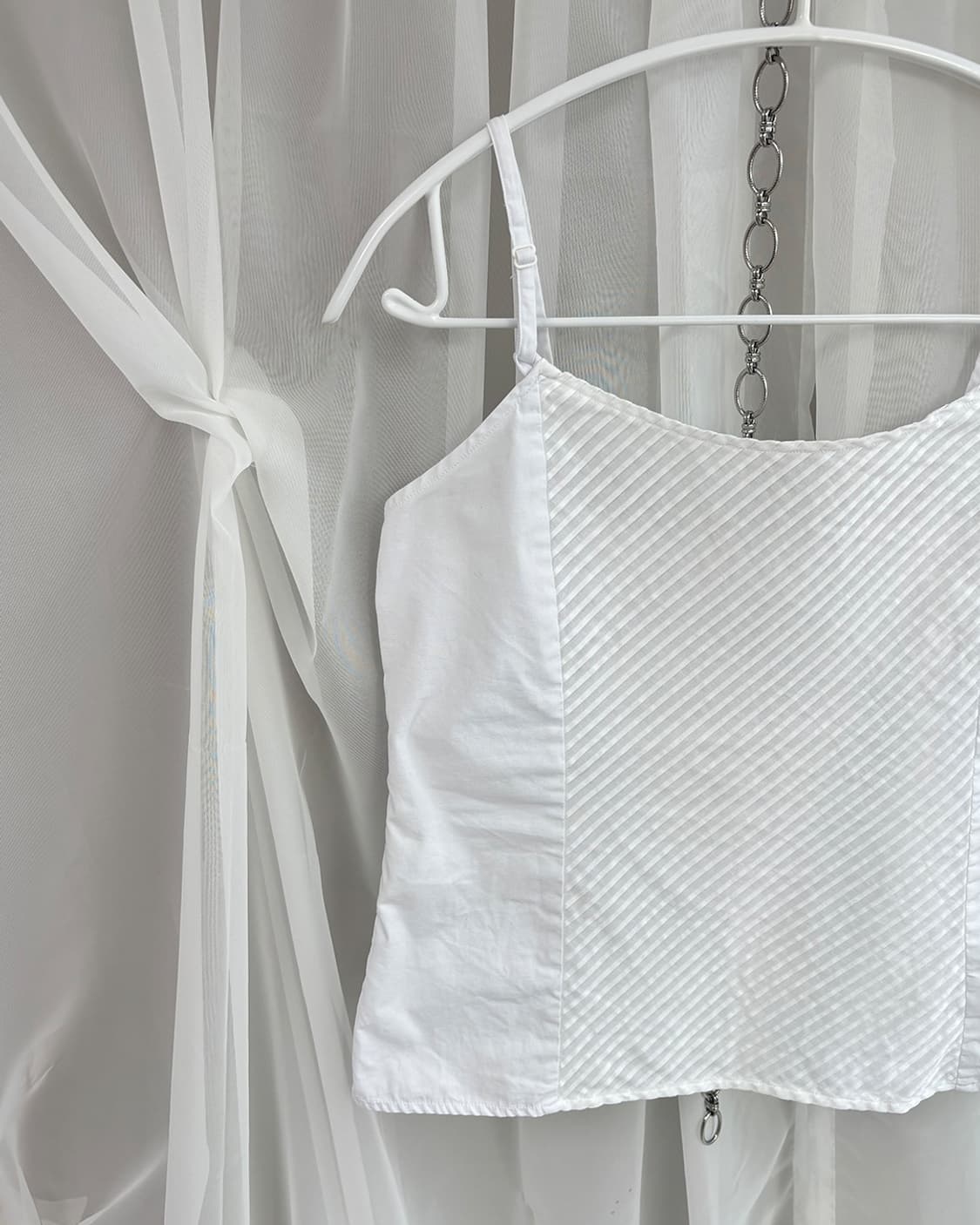 NARACAMICIE white back button-up bustier 상품이미지6