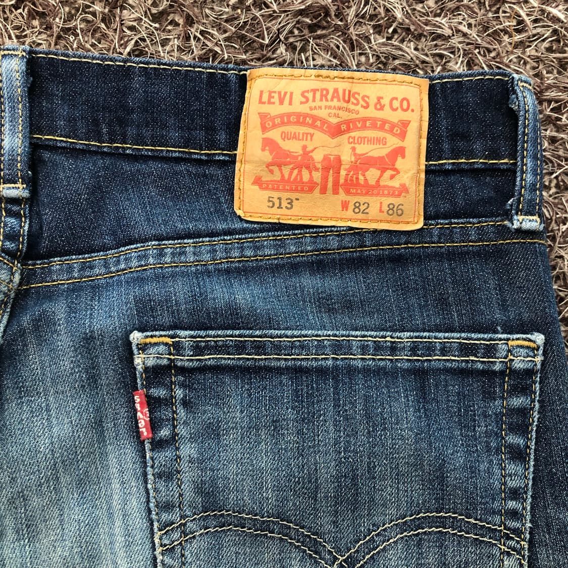 리바이스 514 워싱 데님 팬츠 상품이미지6