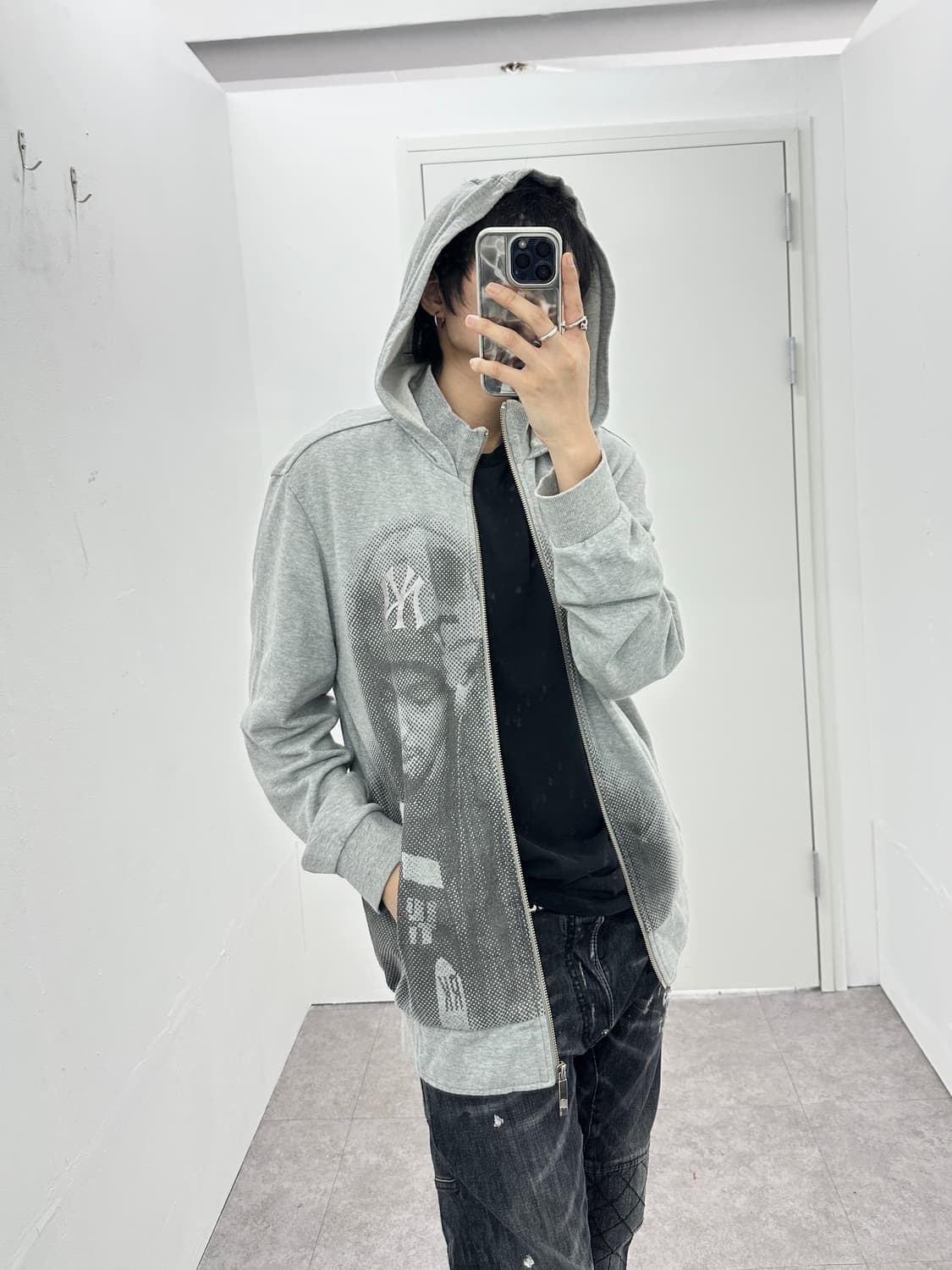 MLB glitter graphic hood zip up 상품이미지2