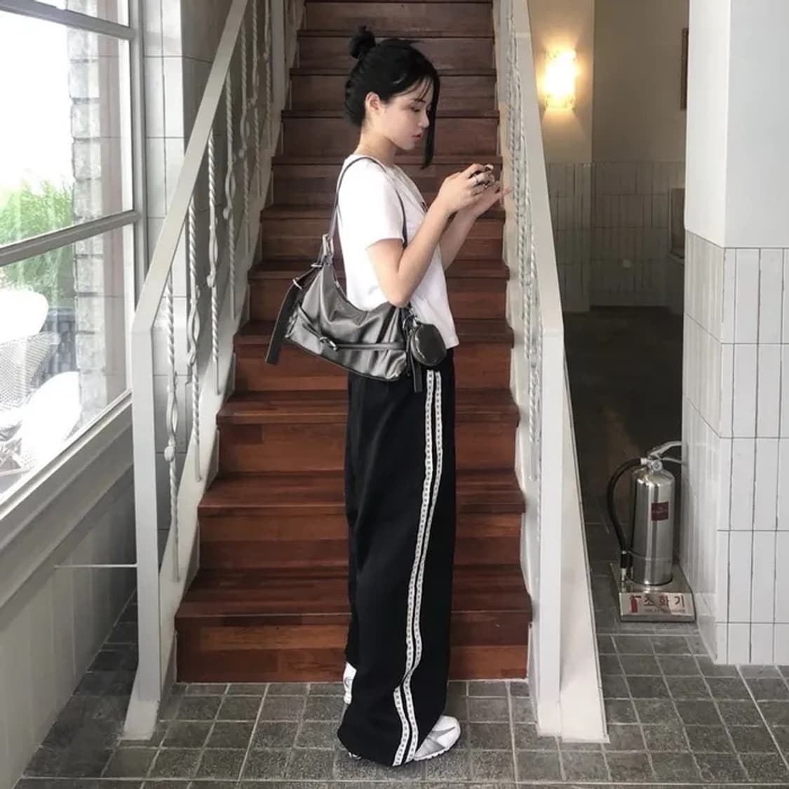 (xs) 락케이크 레이스 조거팬츠 상품이미지1