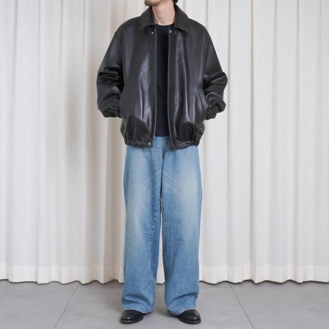 ssstein 슈타인 쉽 레더 집 숏 자켓 L사이즈 상품이미지10