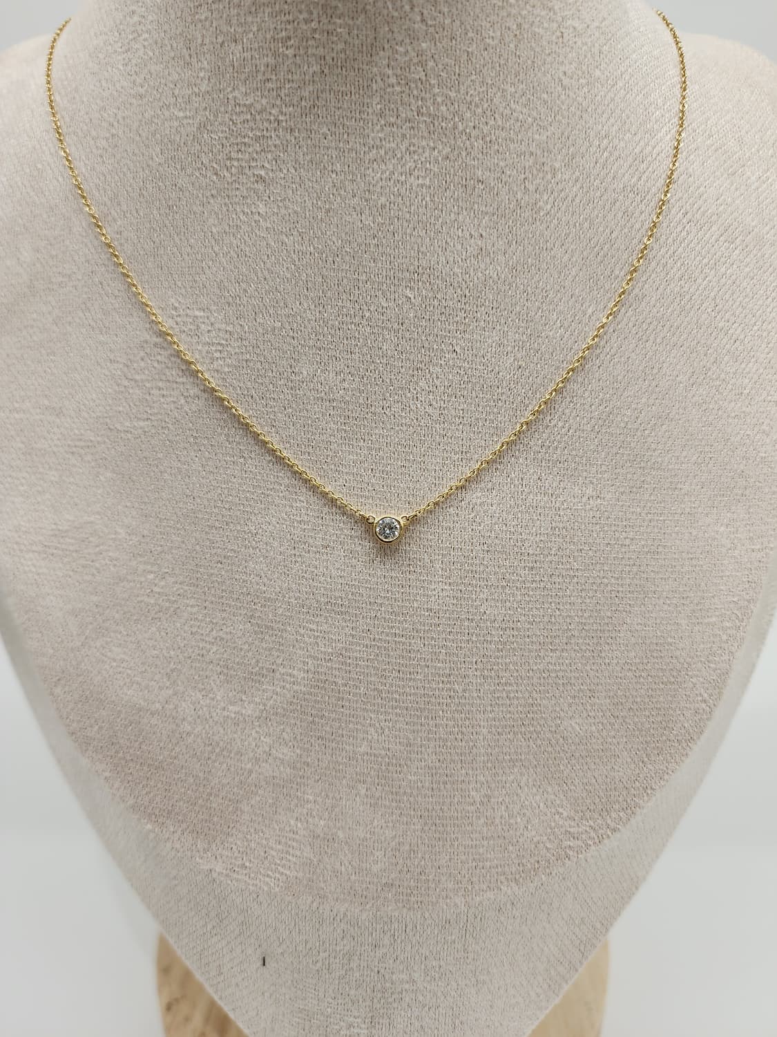 티파니앤코 옐골18K 엘사 퍼레티 바이더야드 1p 네크리스 0.12캐럿  상품이미지2