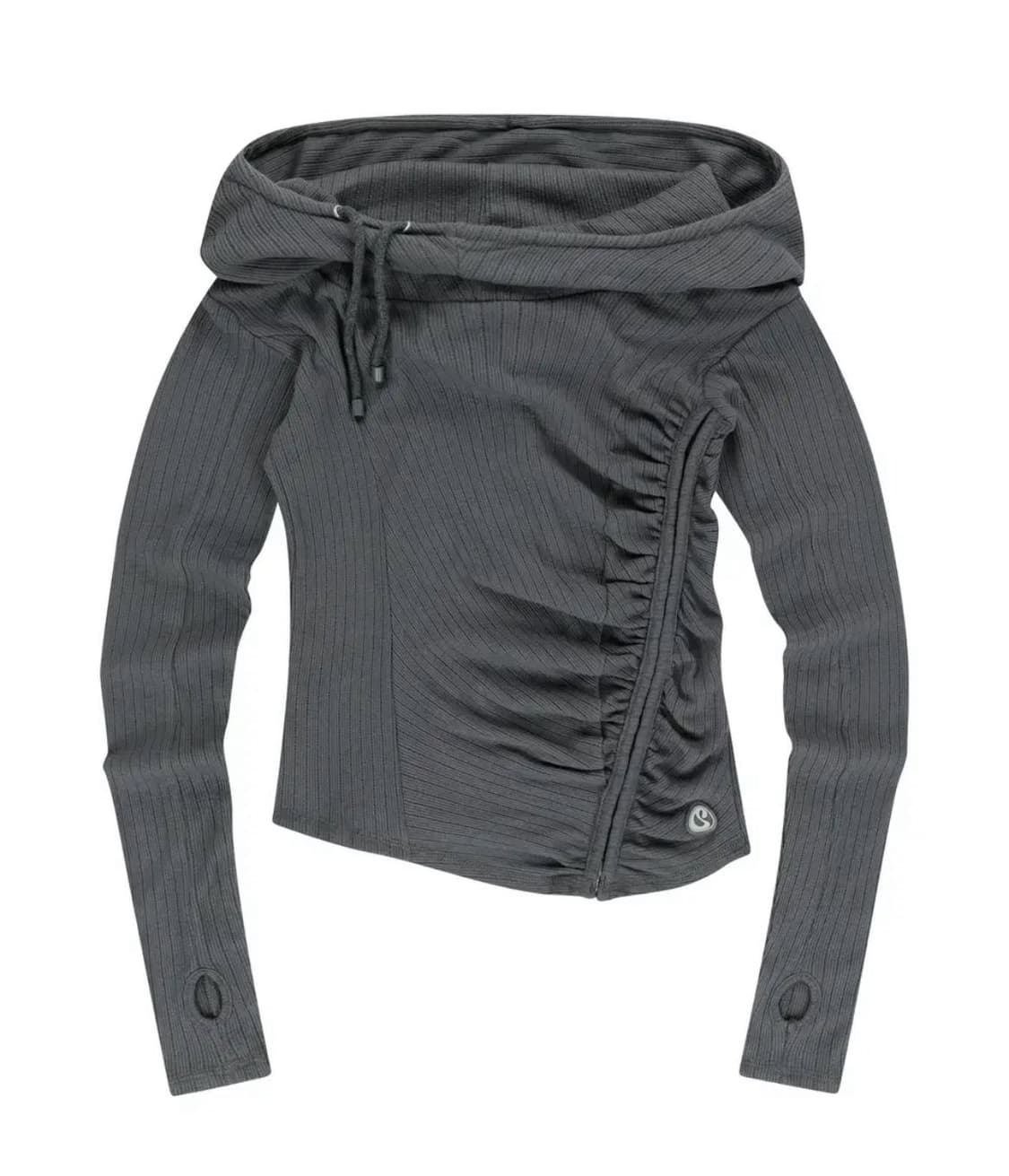 코이세이오 셔링 후크 후디 차콜 상품이미지1