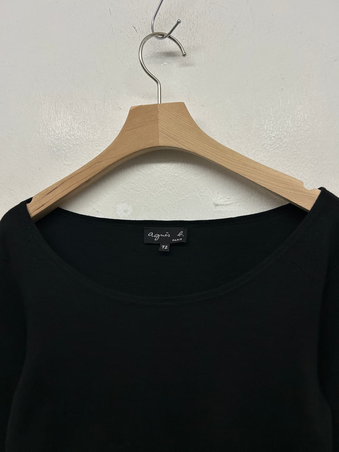 아네스베 블랙 7부 티셔츠 상품이미지3