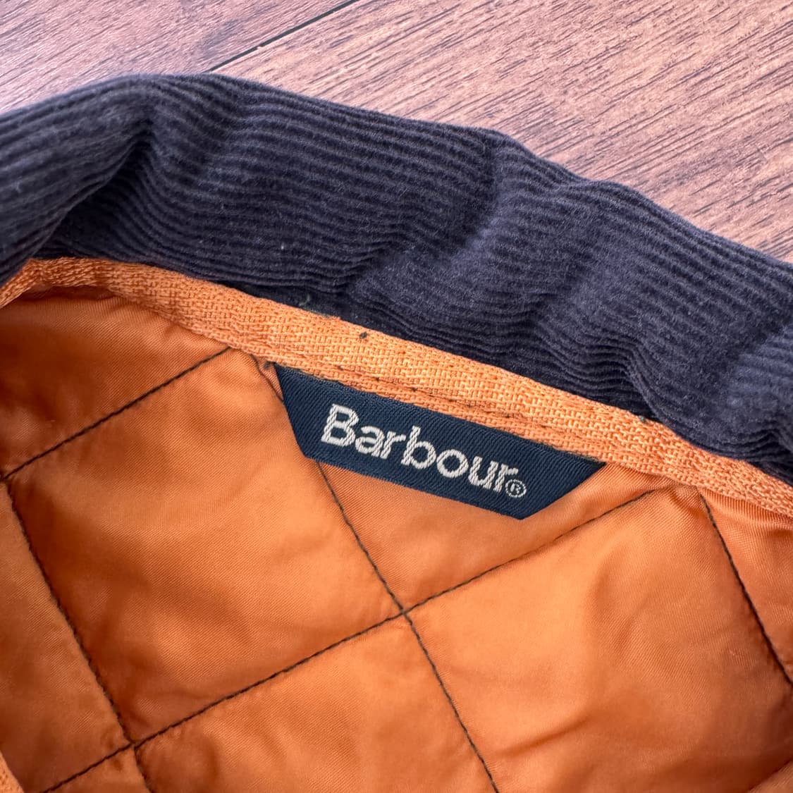 보이즈 M 바버 리데스데일 올리브 퀼팅 자켓  상품이미지6