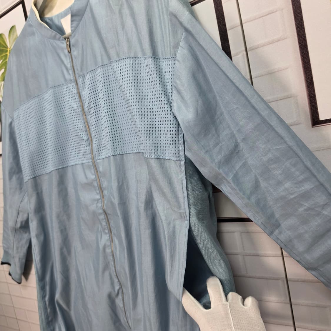 KUHO 구호 마 혼방 집업 롱자켓 55사이즈 상품이미지4