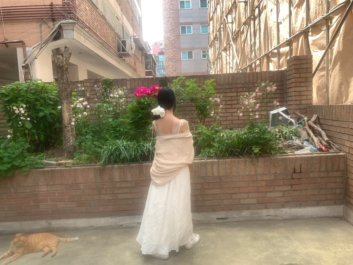 Linen slip dress(ivory) 상품이미지5
