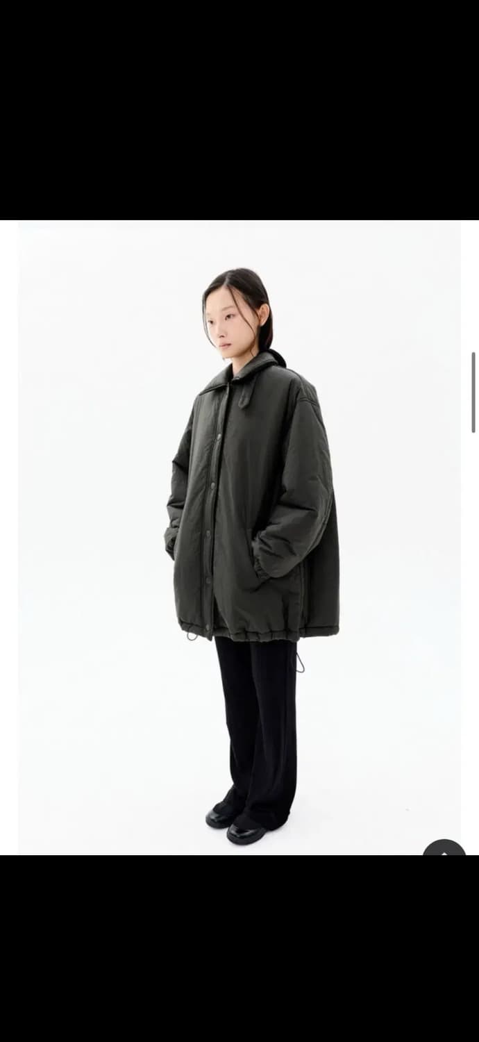 코스모스 패딩 SHIRRING JACKET (DEEP KHAKI) 상품이미지3