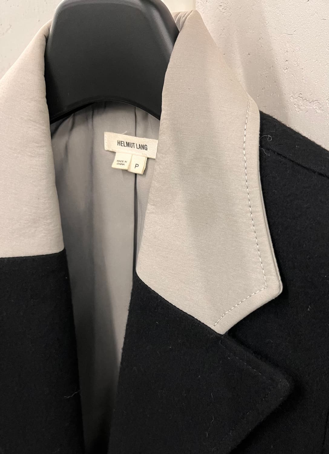 헬무트랭 Helmut Lang 카라 배색 코트 P 상품이미지2