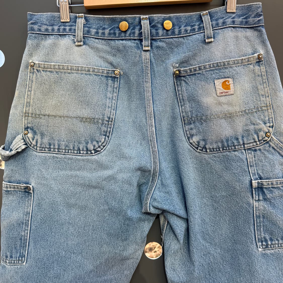 Carhartt B07 DNM 칼하트 데님 더블니 34x30 상품이미지7