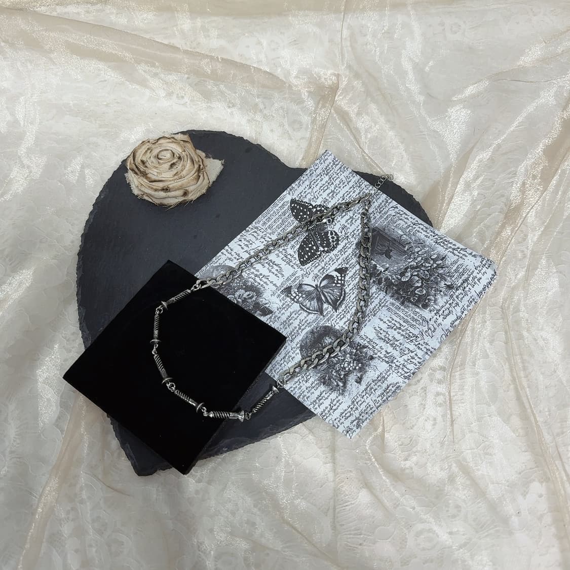 빈티지  나사못 쿠바체인  목걸이 상품이미지2