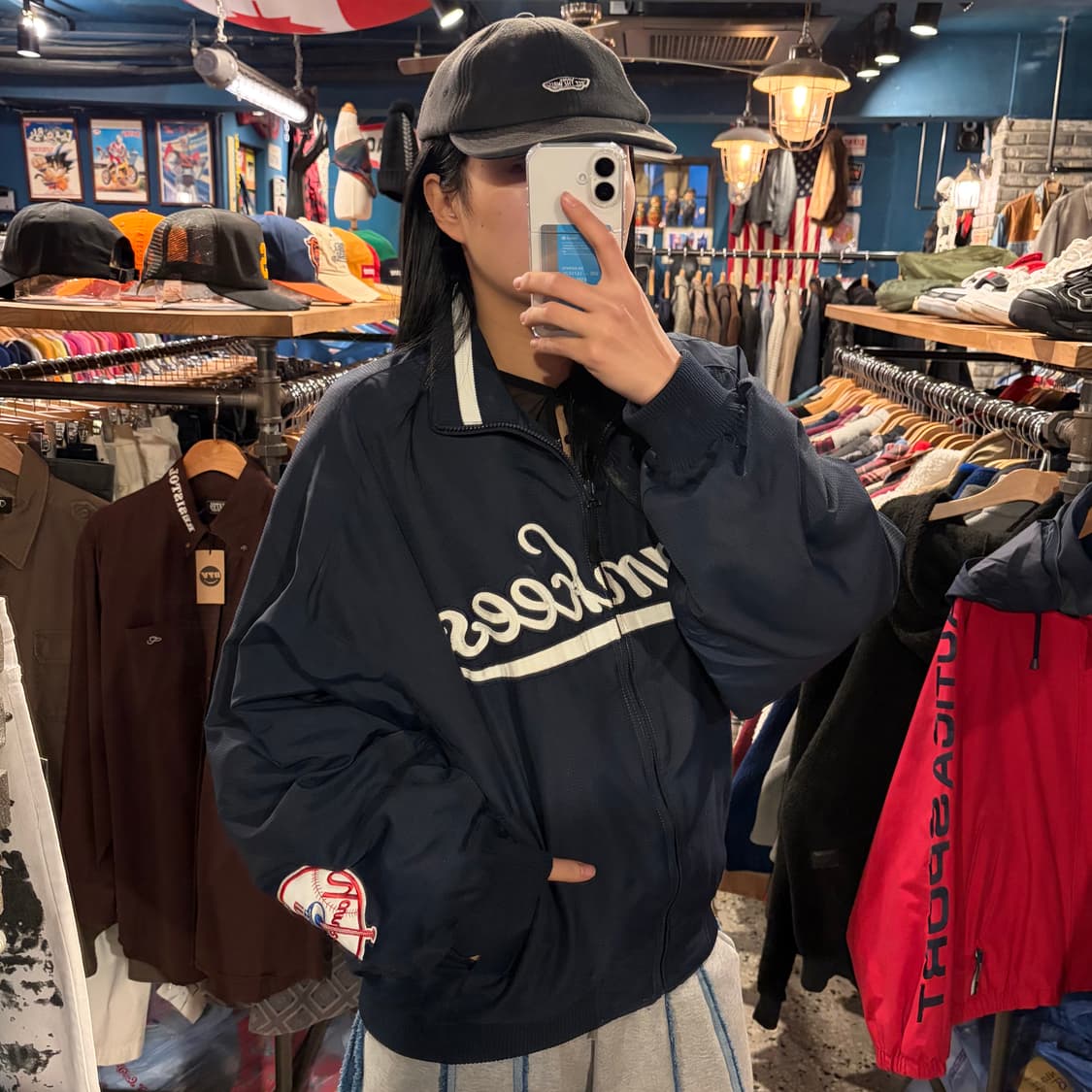 majestic 마제스틱 양키스 빅로고 점퍼 상품이미지4