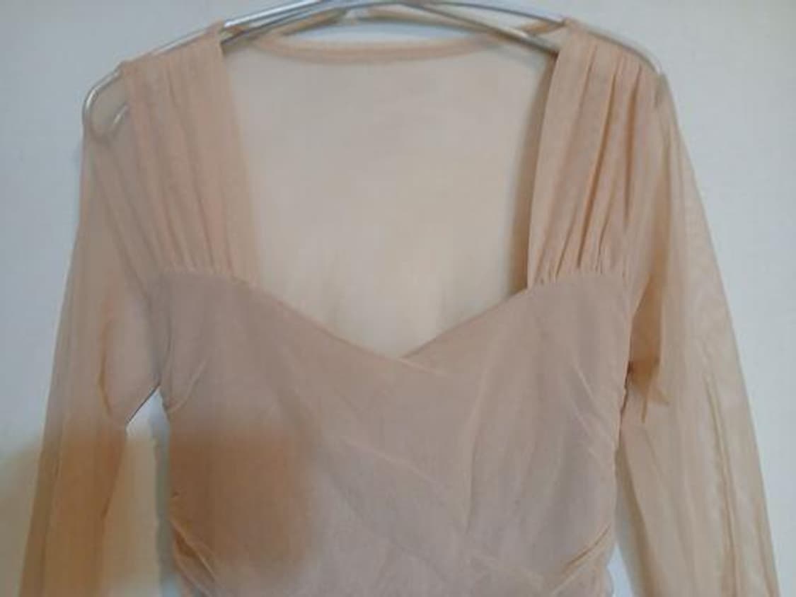 에이블리 셔링 망사 시스루 망사 슬림 미니 원피스 섹시 홀복 파티 드레스 상품이미지5