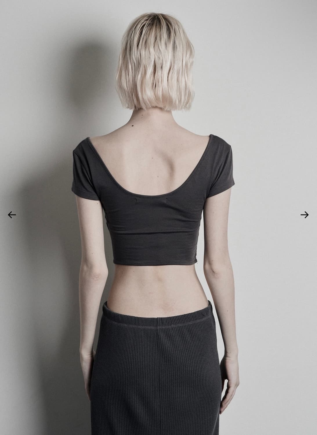 새상품) 보헤미안서울 소프트 크롭 하프 슬리브 보햄서 상품이미지3