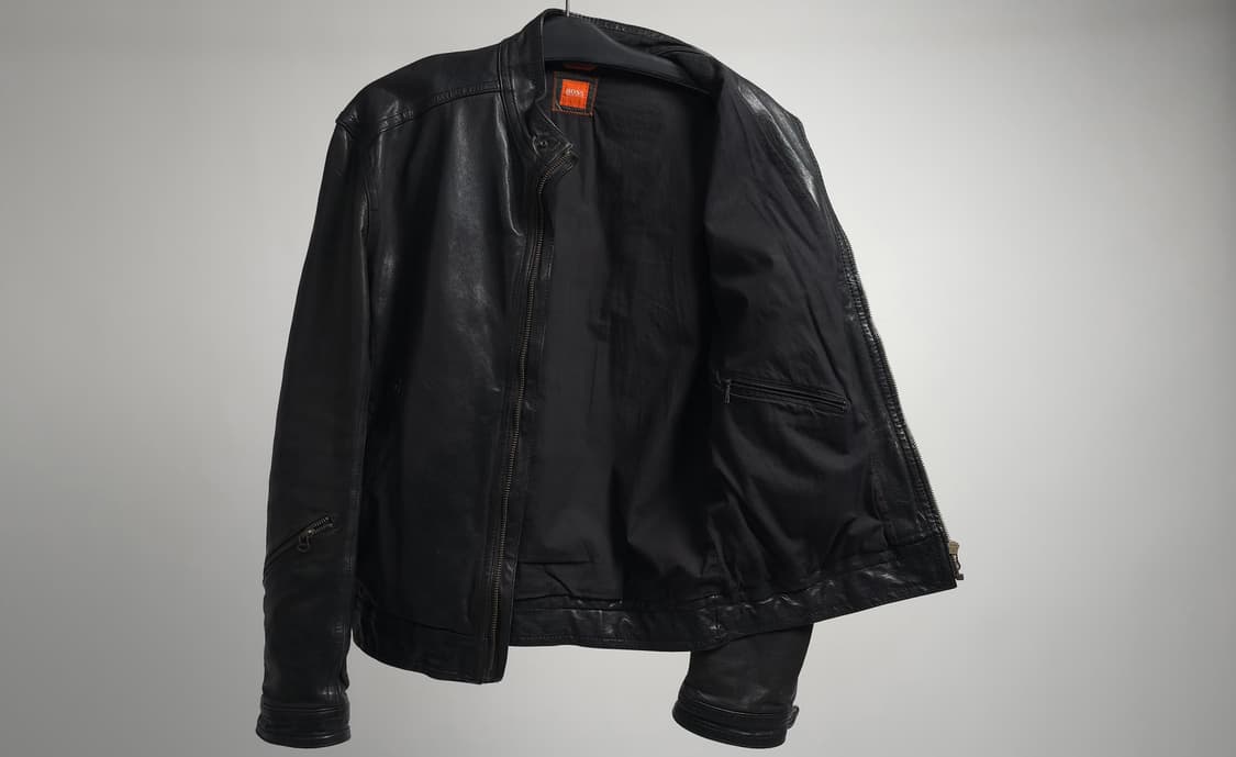 휴고보스 정품 남성 블랙 양가죽 싱글 라이더 가죽 자켓 레더자켓 105  상품이미지8