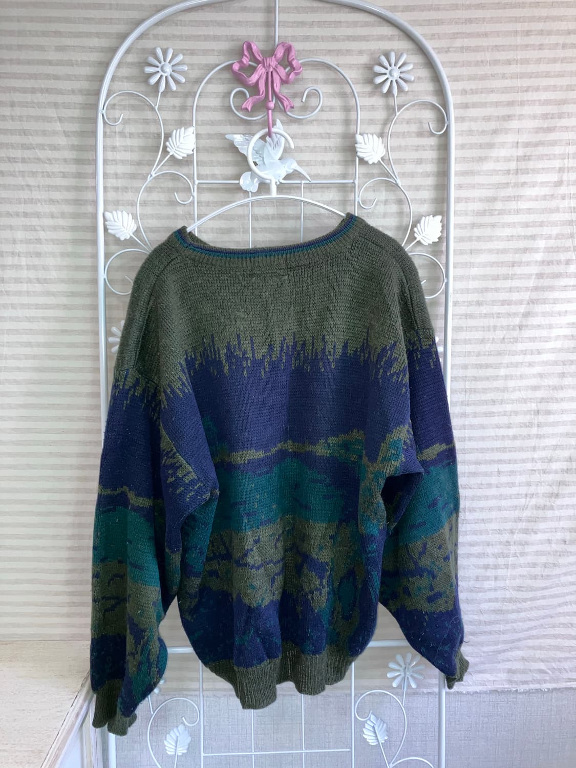 jpn vintage 폴로리 딥그린 니트 y2k 스트릿 갸루 펑키 일본빈 상품이미지2