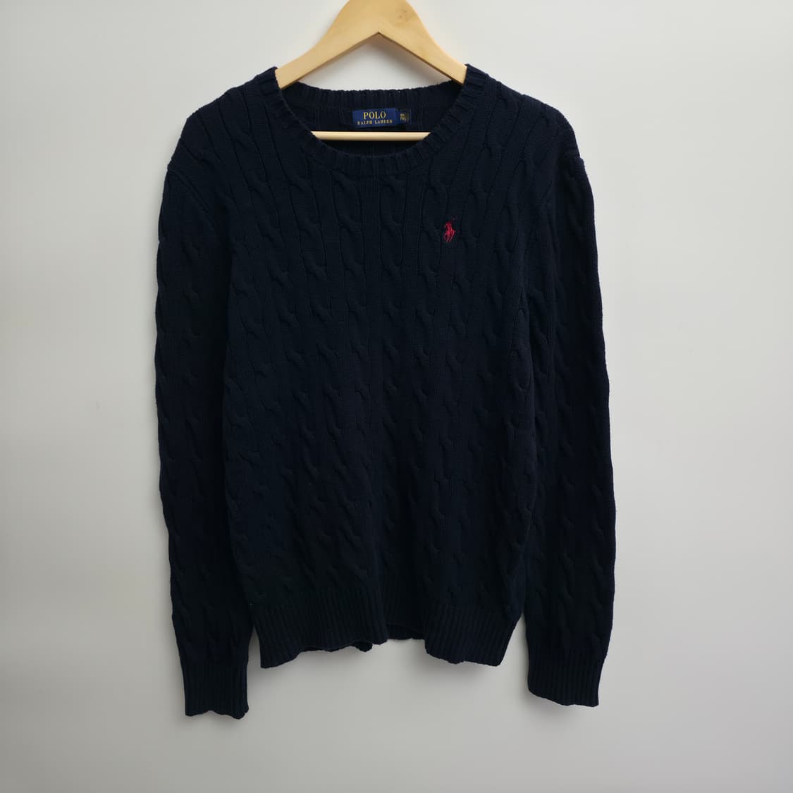 [XXL] 폴로 랄프로렌 네이비 케이블 니트 상품이미지1