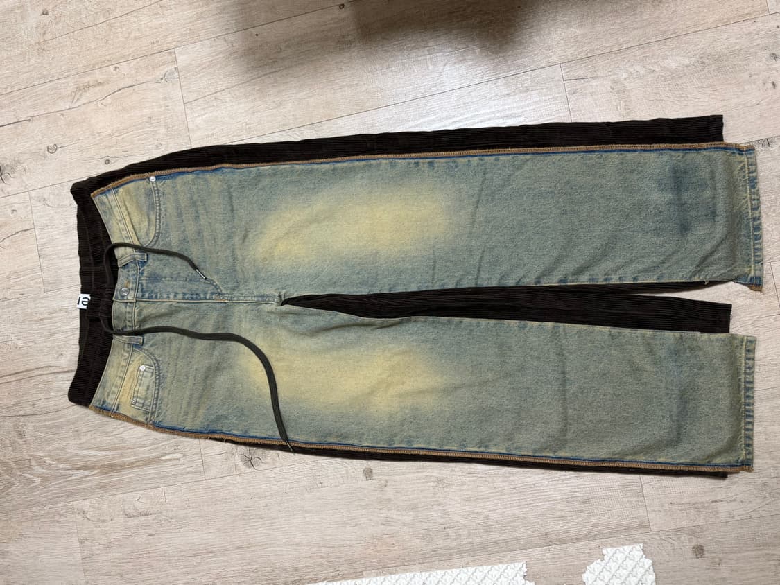 Open yy 프론트진 코듀로이 팬츠 1사이즈 상품이미지4