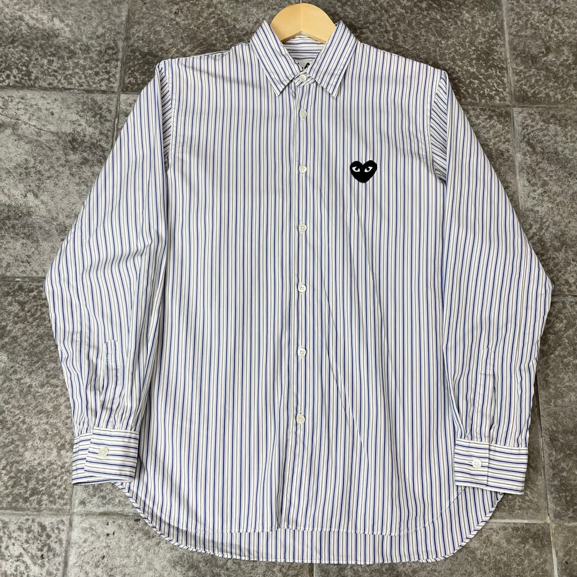 꼼데가르송 블랙와펜 스트라이프 셔츠 상품이미지2