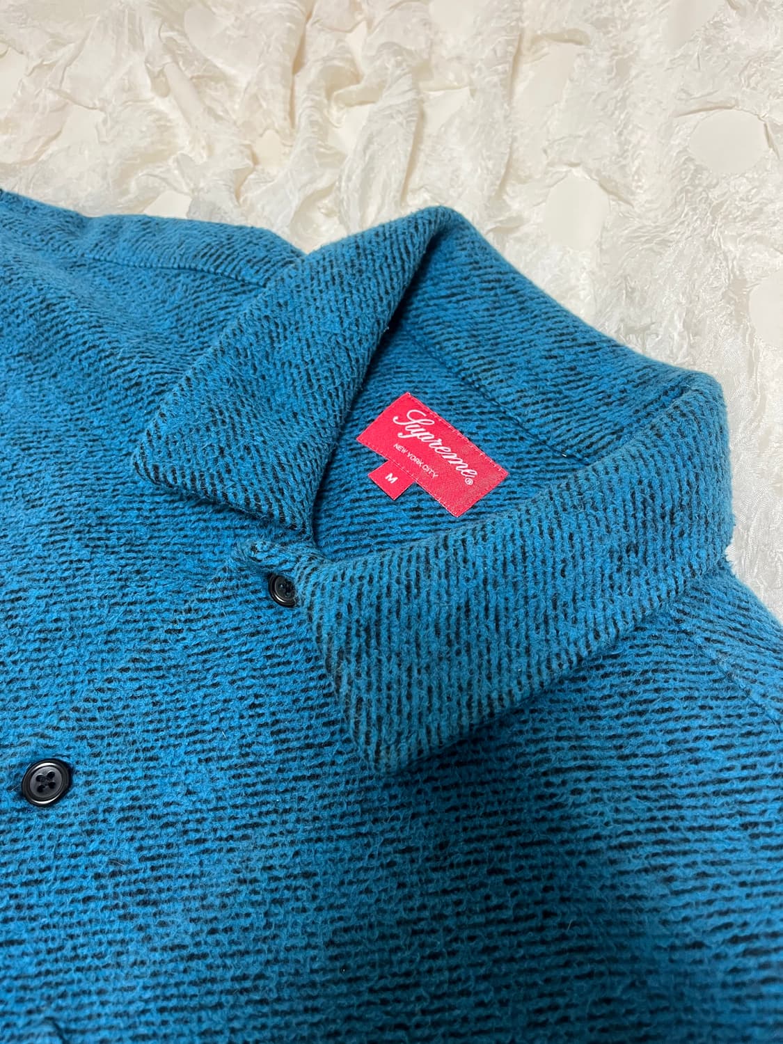 Supreme 슈프림 브러쉬드 플란넬 트윌 셔츠 블루 - 22FW 상품이미지3