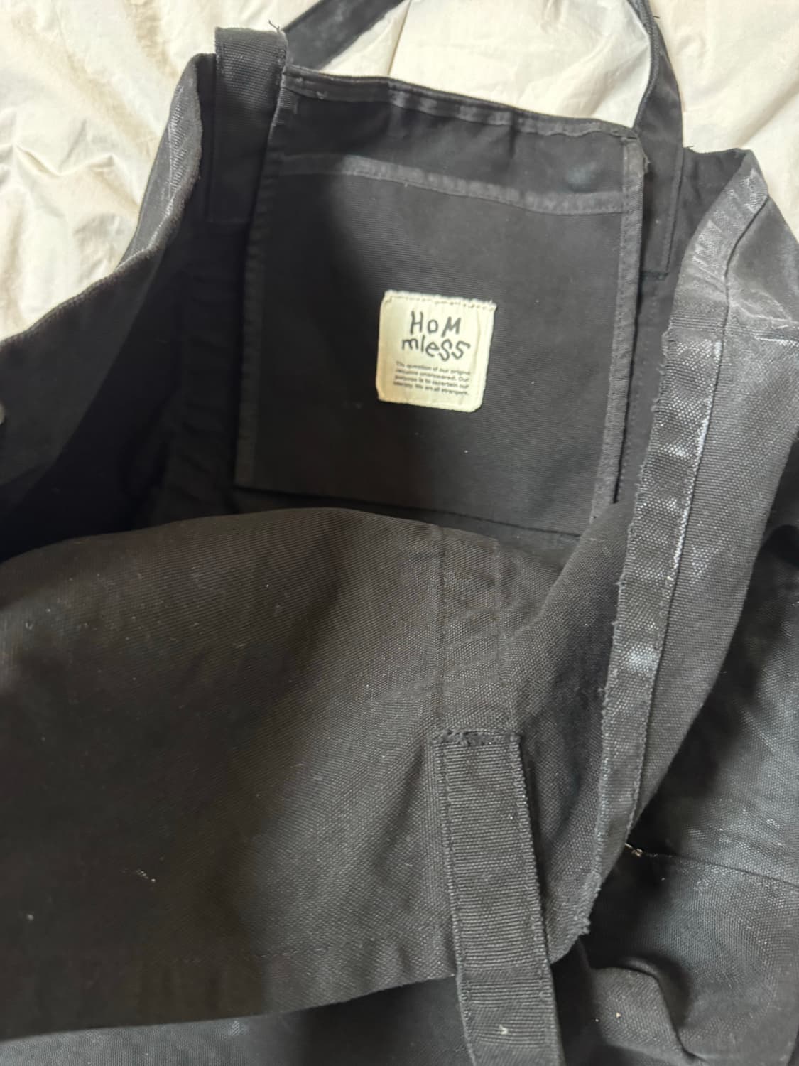 홈리스 블랙 토트백 상품이미지3