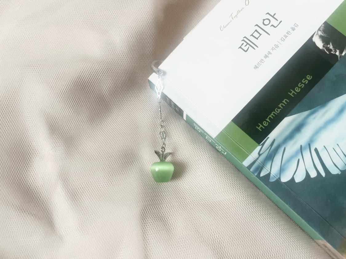 Green Apple Bookmark 청사과 원석 책갈피 상품이미지4