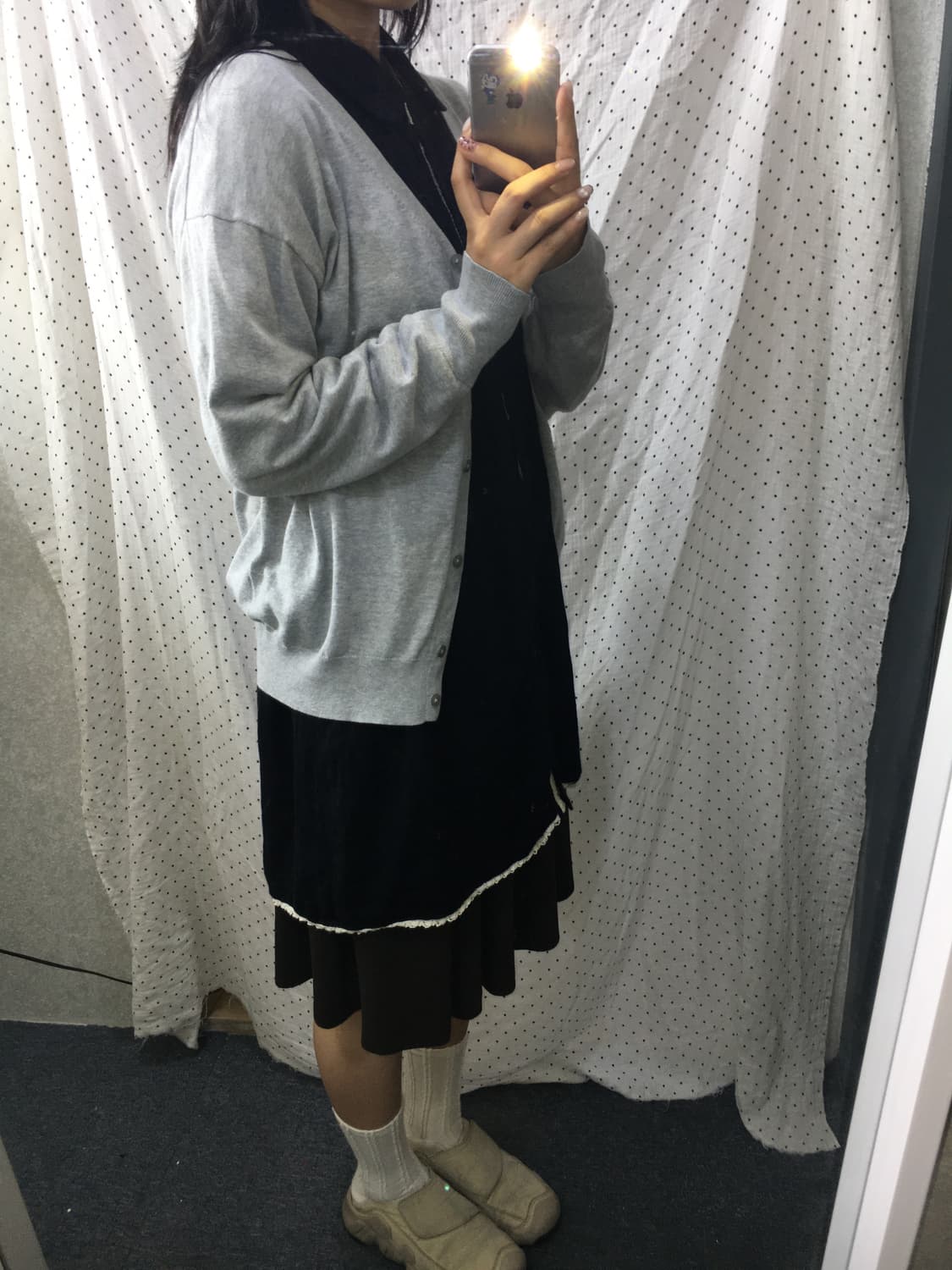 유니클로 그레이 가디건 상품이미지3