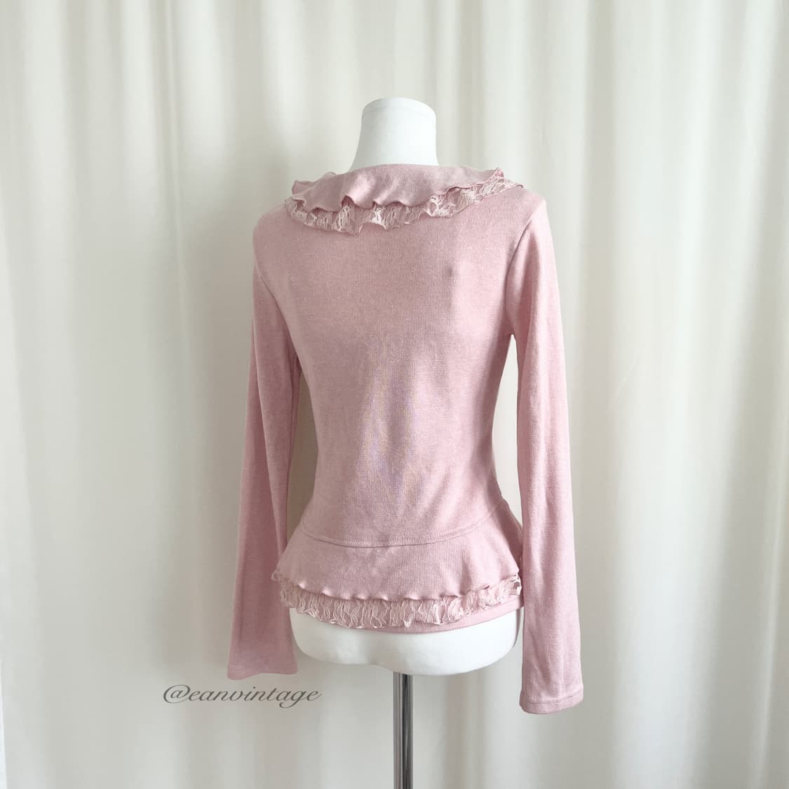 pink ruffle lace 2pcs set  상품이미지4