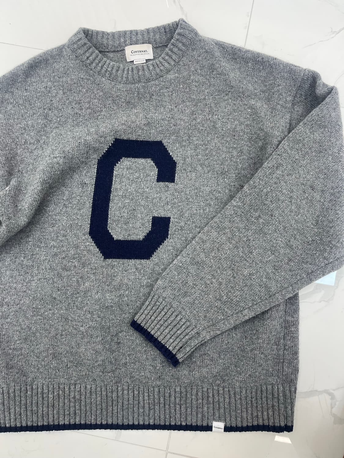 커버낫 시그니처 C로고 그레이 울니트(m) 상품이미지2