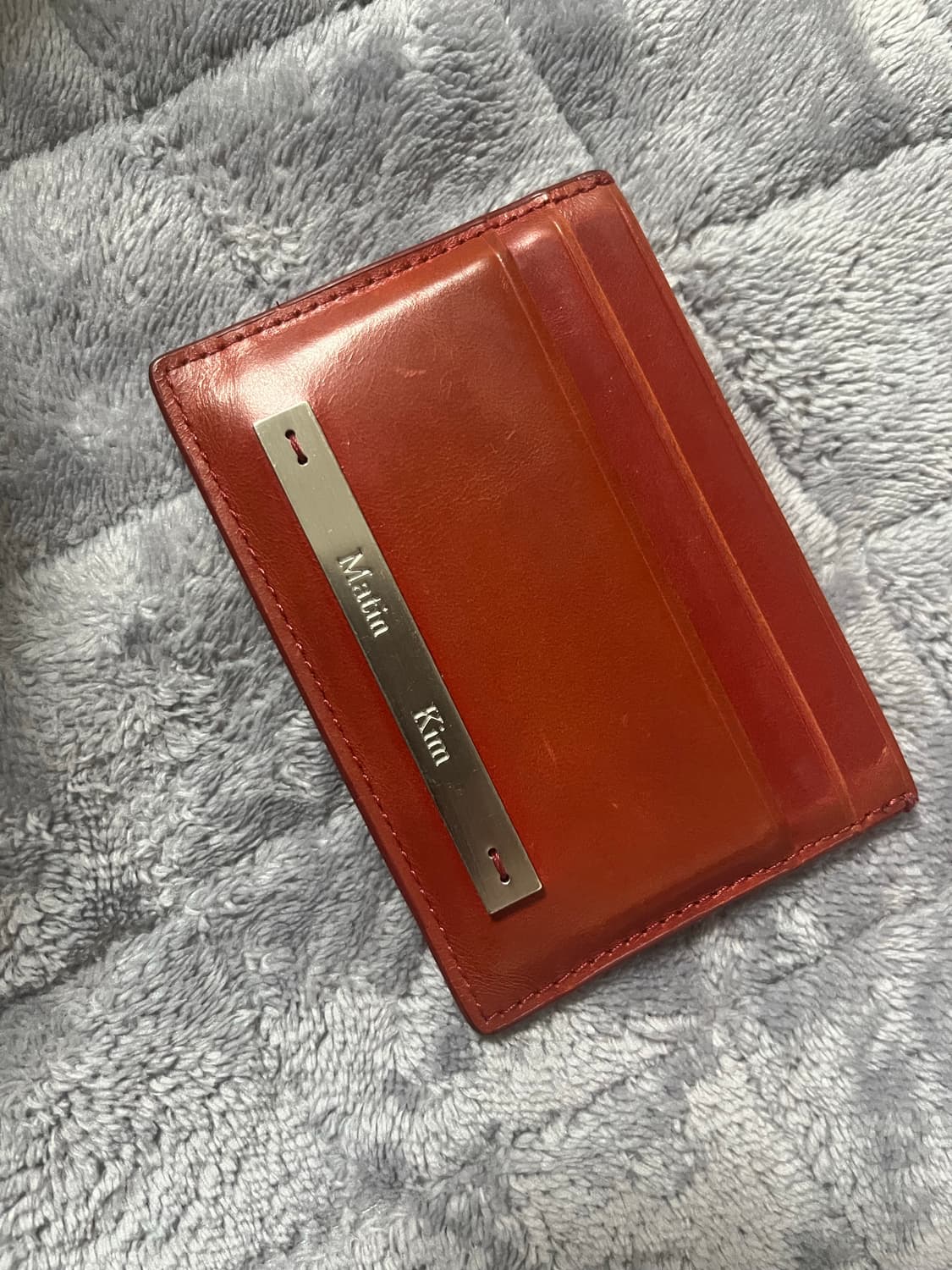 마뗑킴 카드지갑 레드 상품이미지1