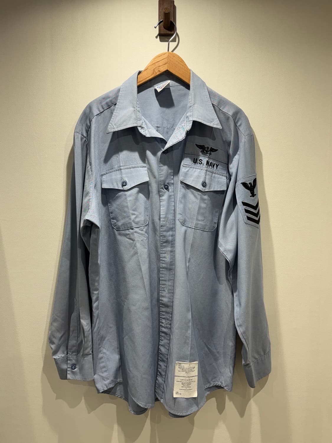 02s USN 미해군 샴브레이 셔츠 상품이미지1