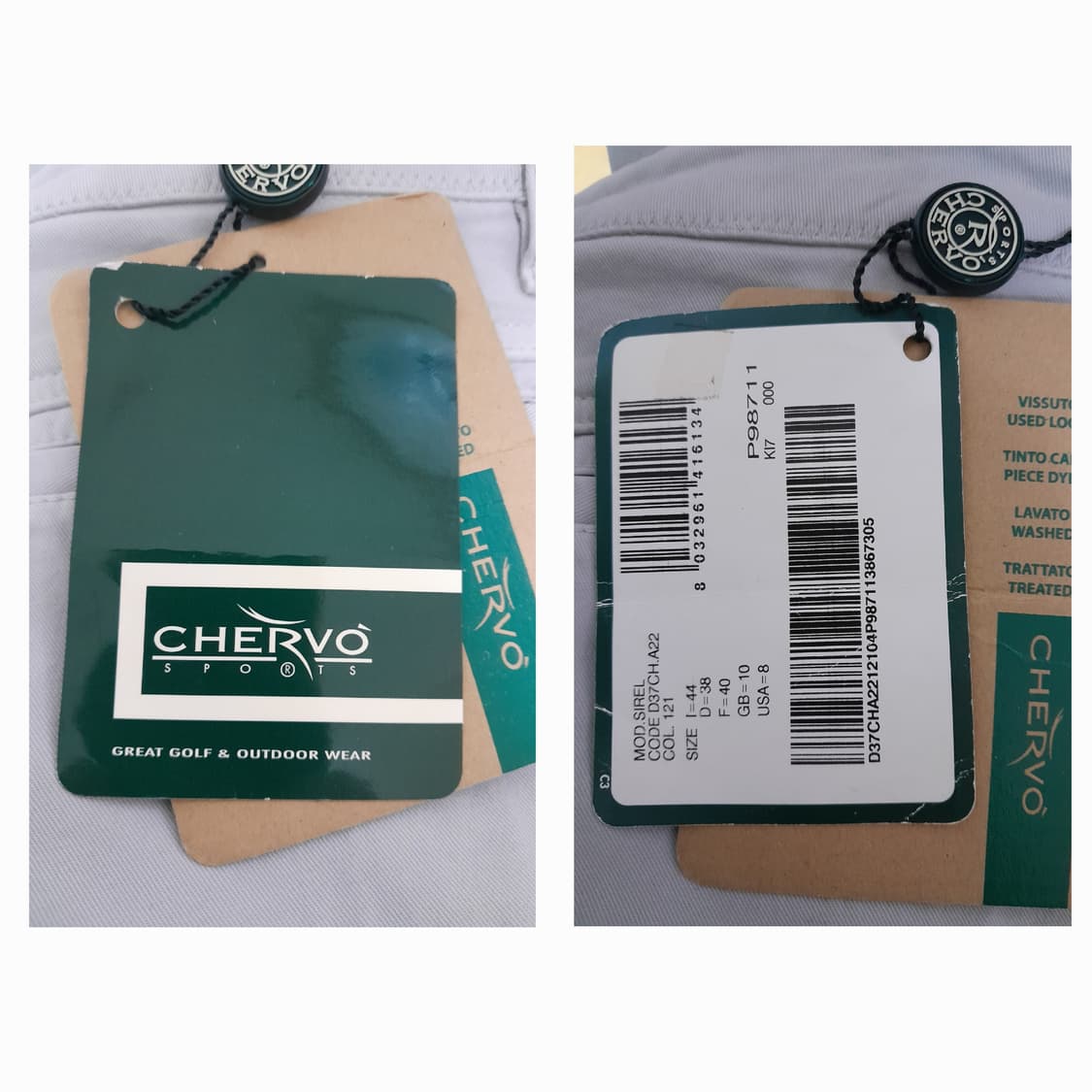 택새상품)이태리 쉐르보 스트레치 골프바지 I44/US8 상품이미지9