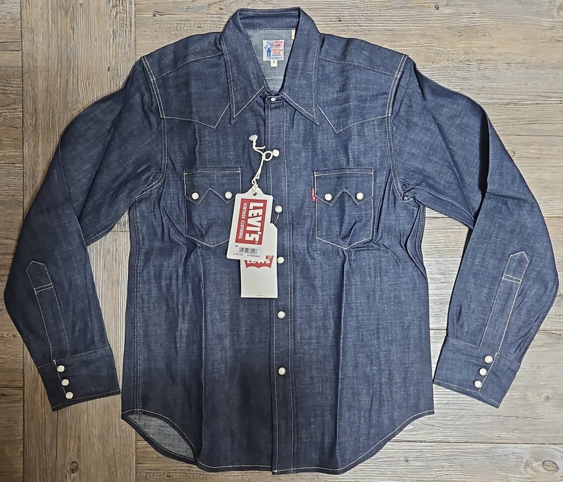 리바이스 LVC 1955 쏘우투스 데님 셔츠 리지드 S 상품이미지1