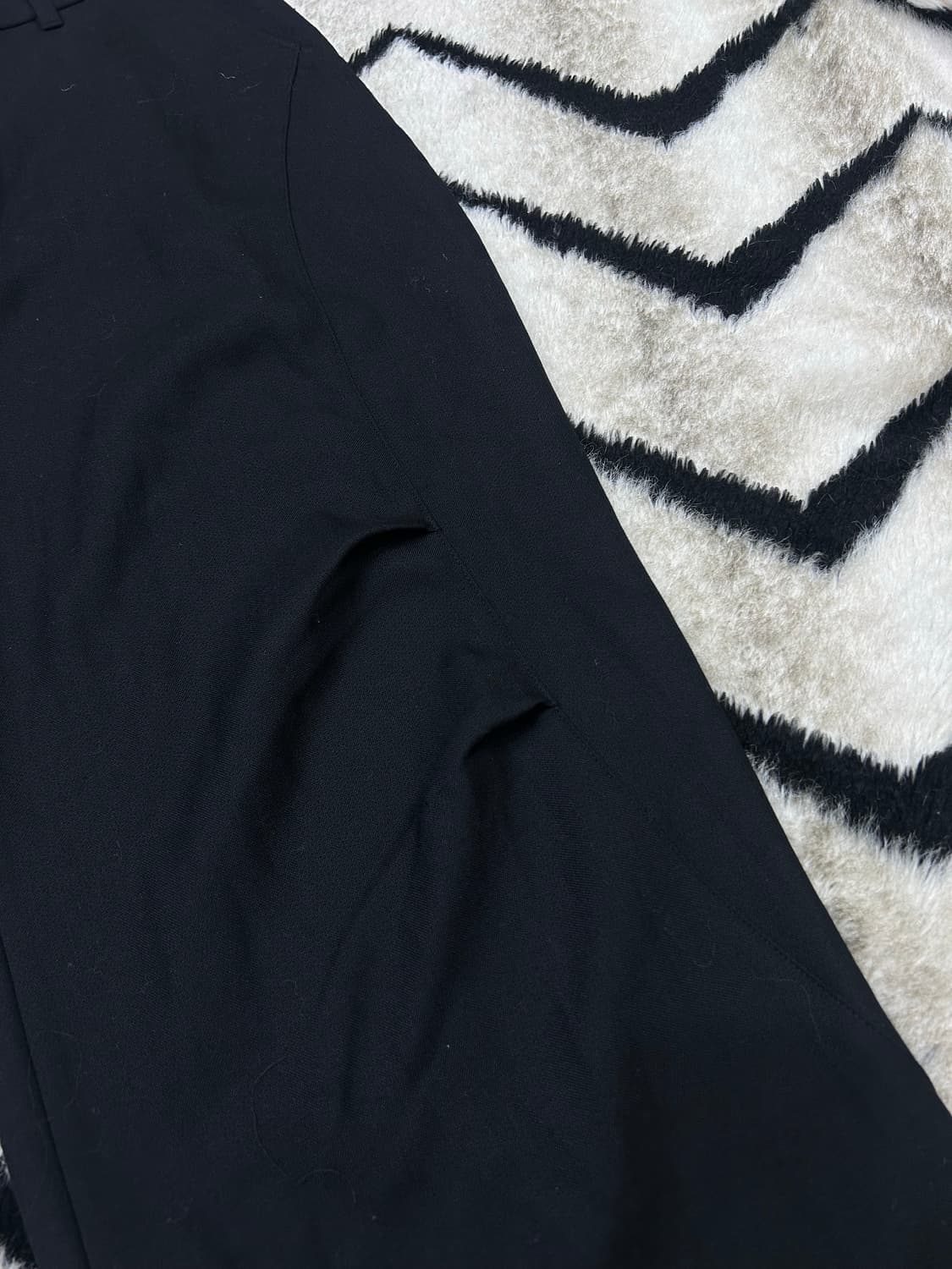 [M]인사일런스 울 파라슈트 와이드 팬츠/블랙 상품이미지3