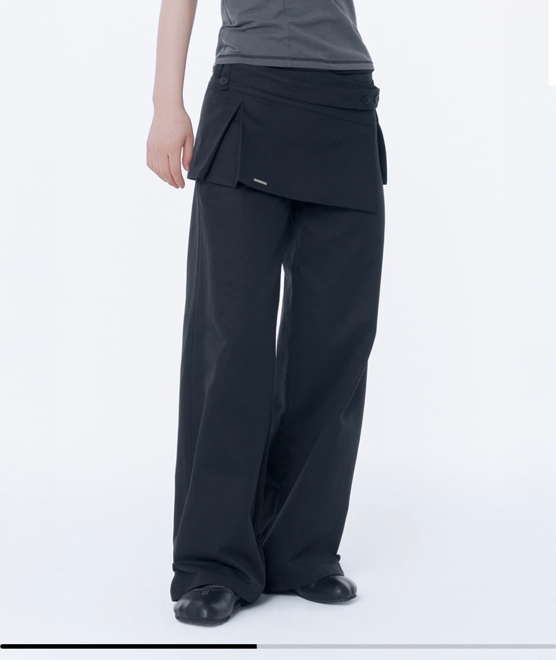 미세키서울 26ss Button tab mini skirt pants 상품이미지1