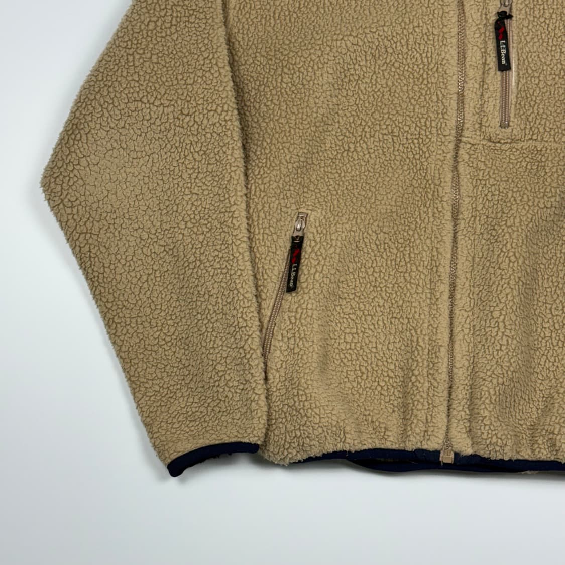 (105) 80s 엘엘빈 플리스 자켓 내추럴 상품이미지4