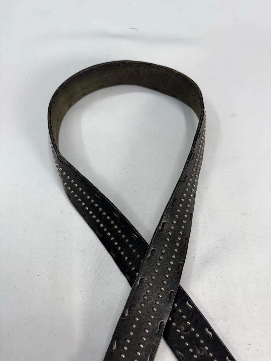 빈티지 웨스턴 아베크롬비 에스닉 스터드 레더 벨트 상품이미지5