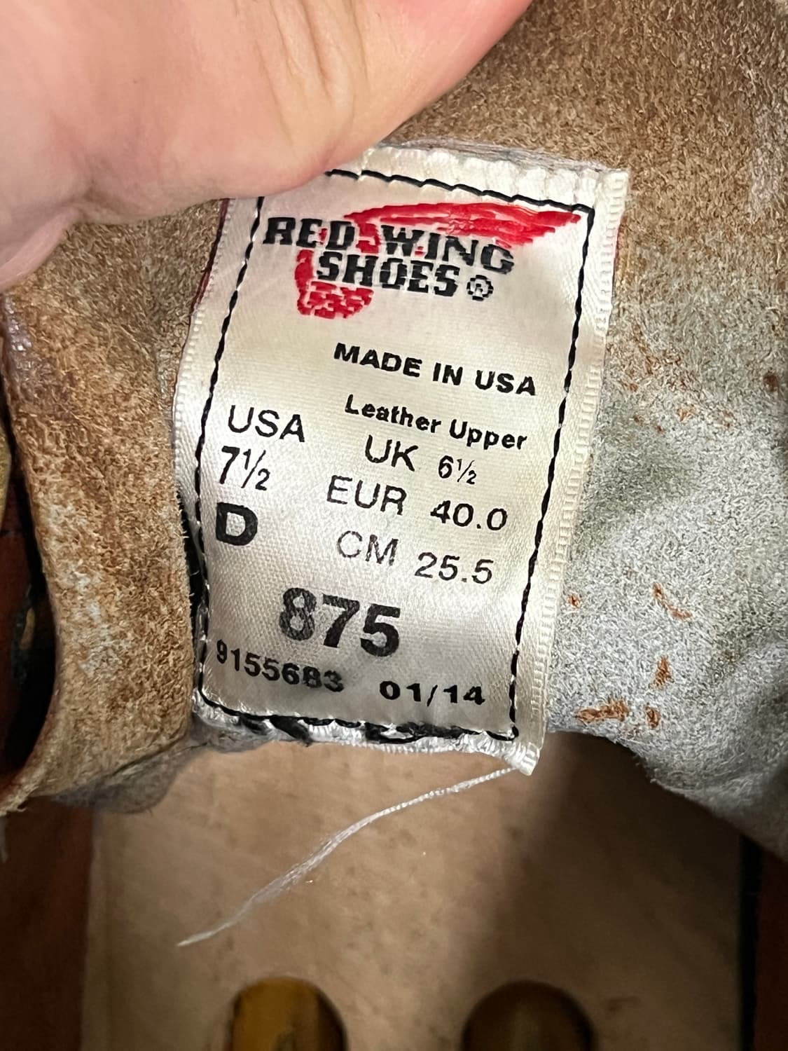 택포13) 레드윙 목토 875 7.5D 255 상품이미지5