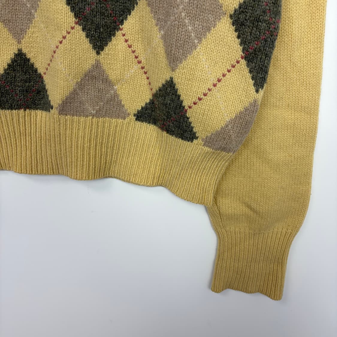 폴로 랄프로렌 아가일 패턴 니트 티셔츠 상품이미지4