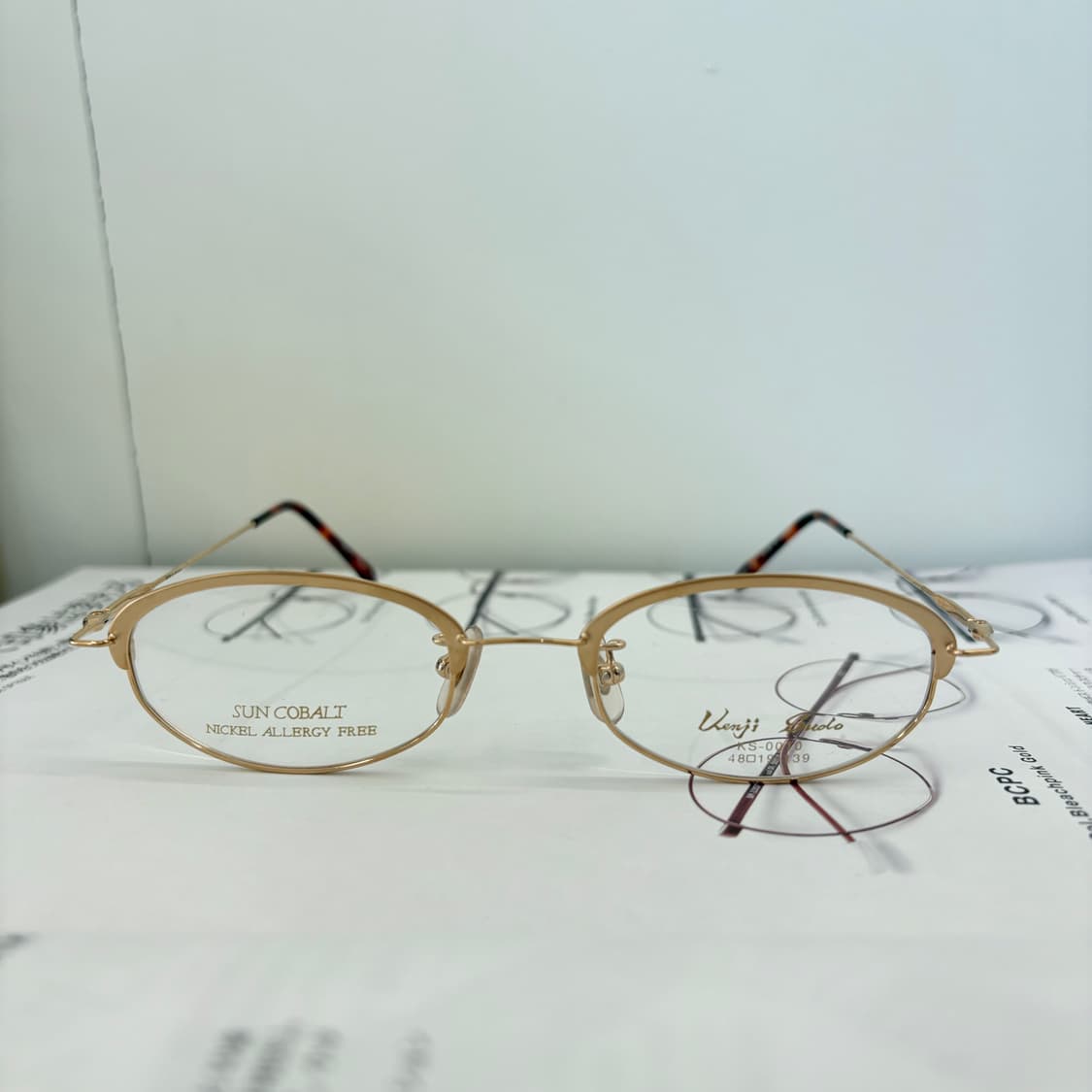 Kenji Sudo 일본 빈티지 골드 안경 상품이미지3