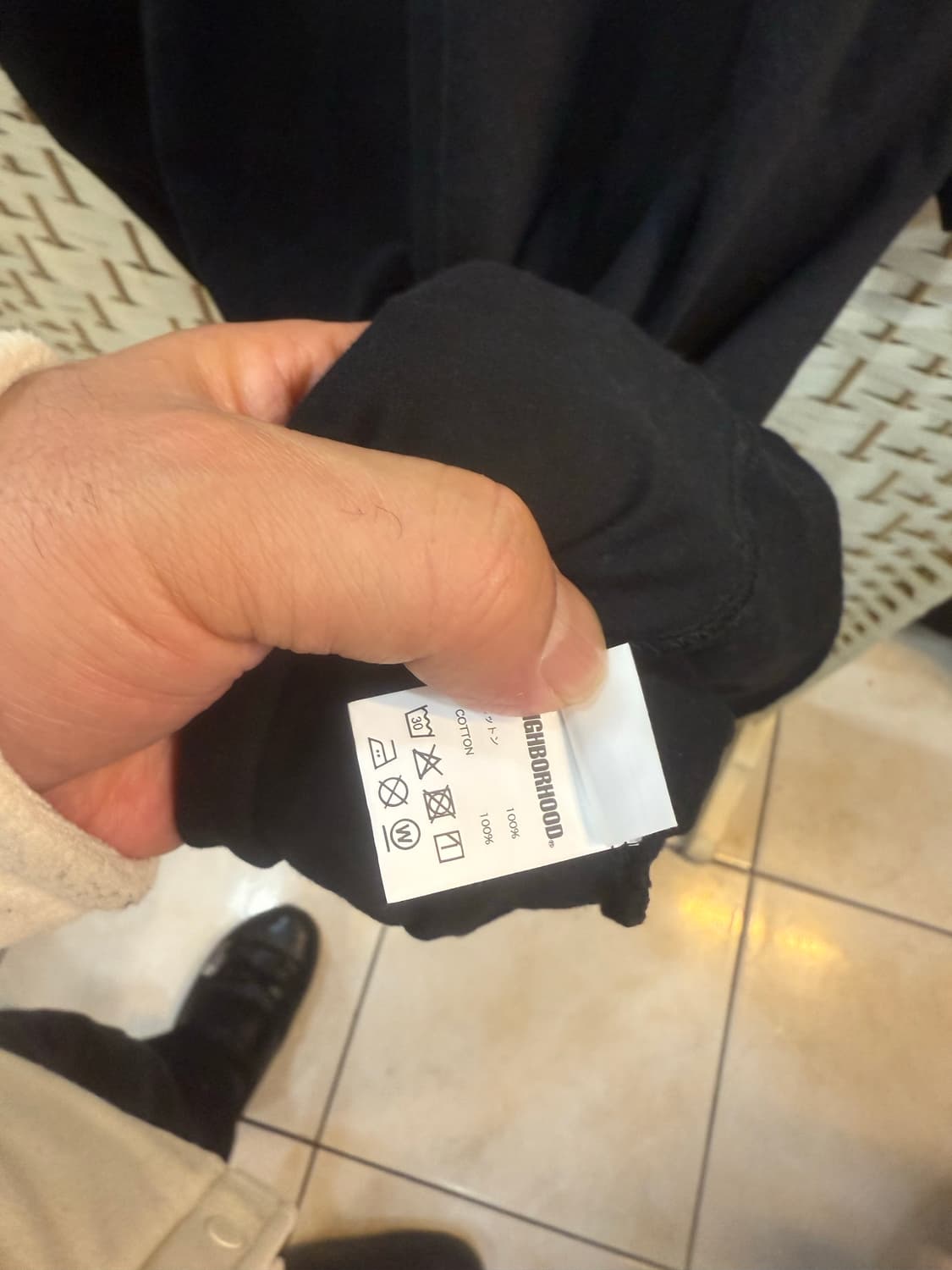 100-105 정품 요지야마모토+네이버후드 반팔 팝니다 상품이미지6