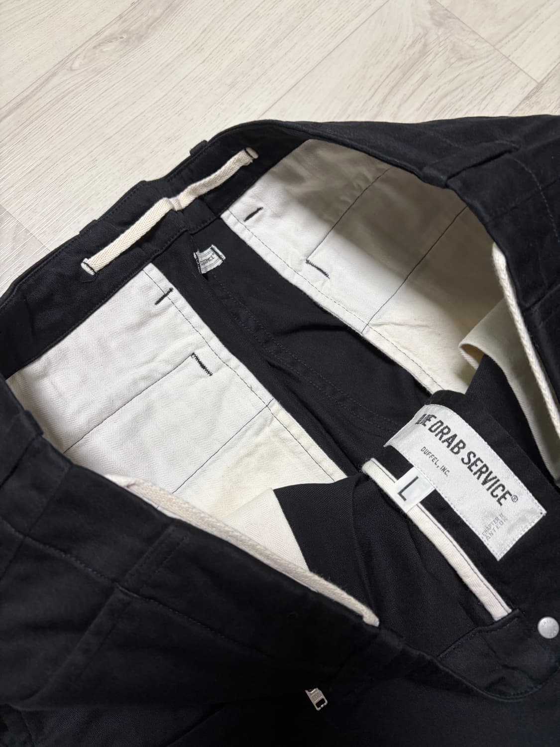 올리브드랩서비스 FAKE H.L 팬츠 블랙 L사이즈 판매 상품이미지2