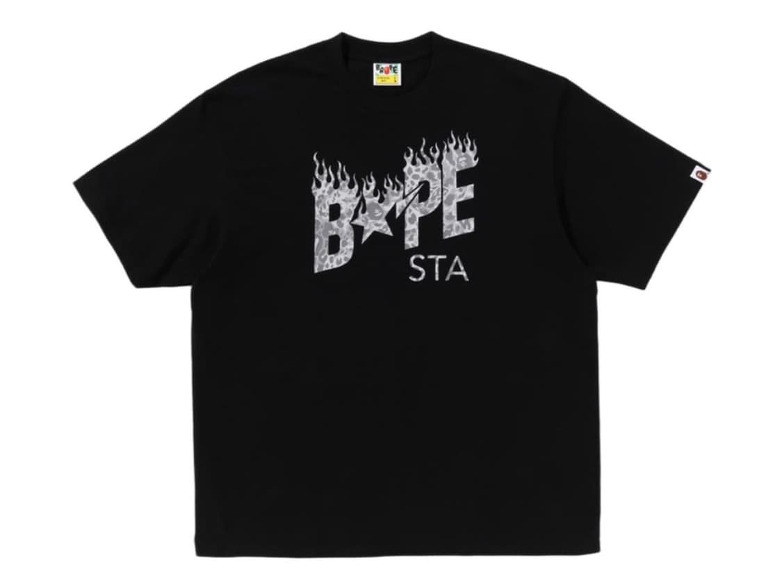 베이프 반팔 스타 레오파드 반팔 M 새상품 상품이미지1