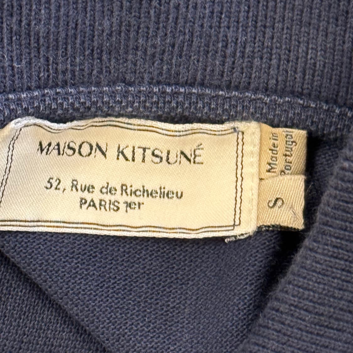 S 메종키츠네 카라 반팔티  상품이미지4