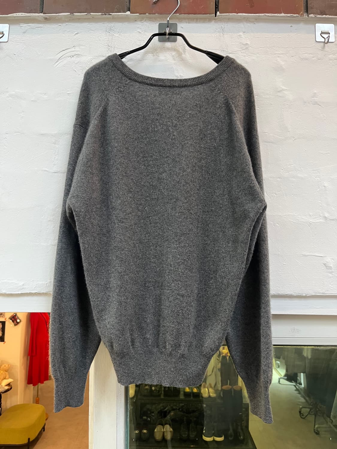 Minglart 캐시미어 V넥 니트 그레이 M 상품이미지6