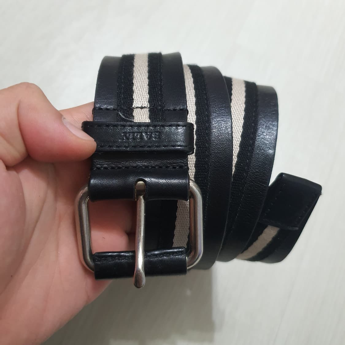 정품 발리 삼선 벨트 90/36 상품이미지9