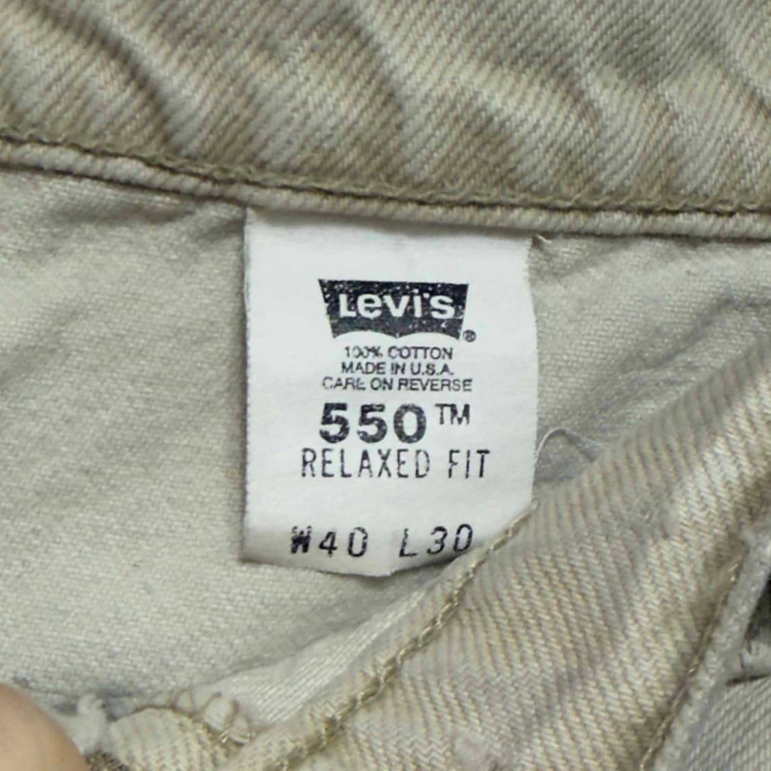 90s 리바이스 550 데님팬츠 W40 L30 상품이미지6
