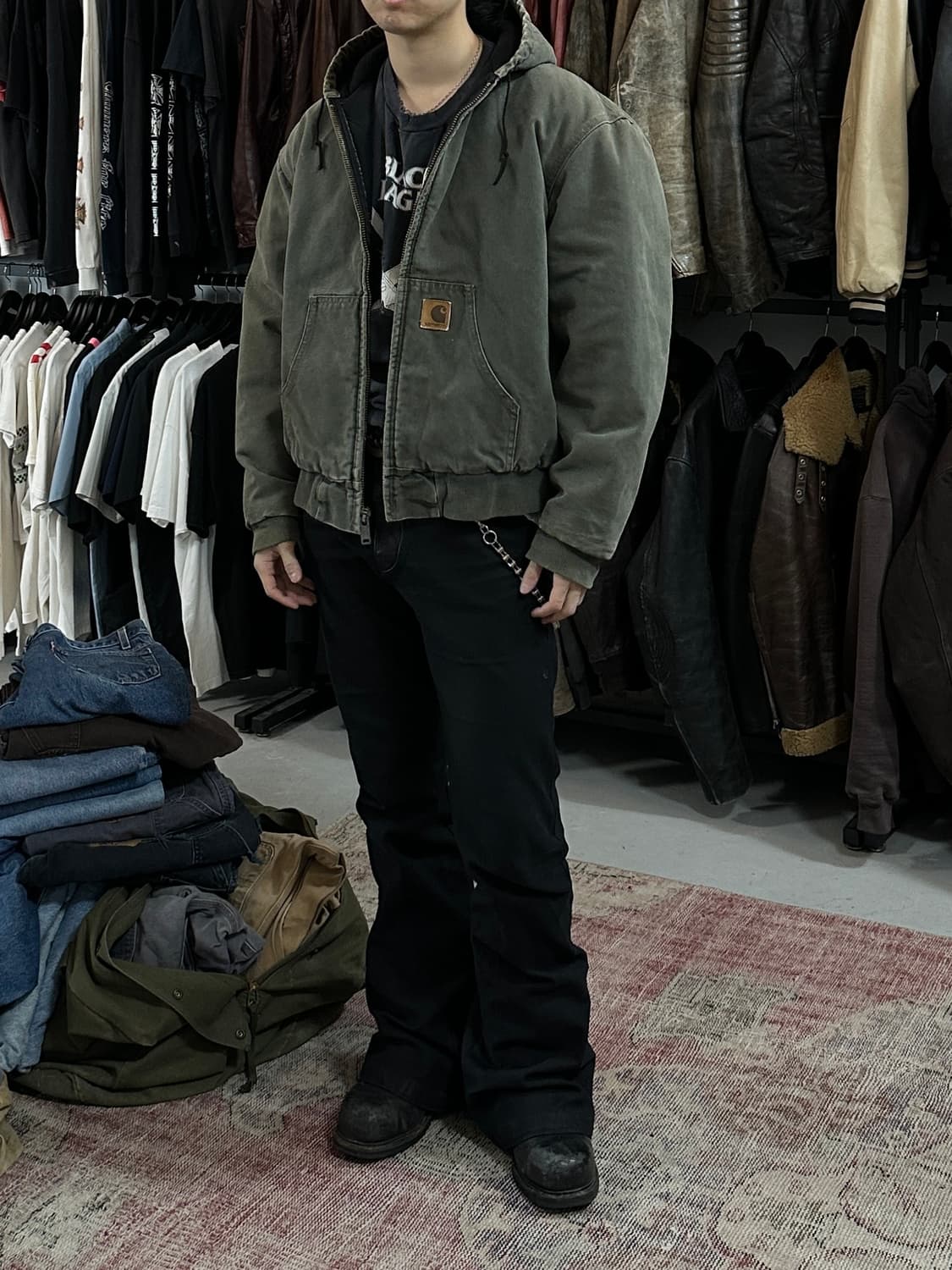 90's USA OG 칼하트 J1006 액티브 자켓 칼하트 MOS ARG 상품이미지10