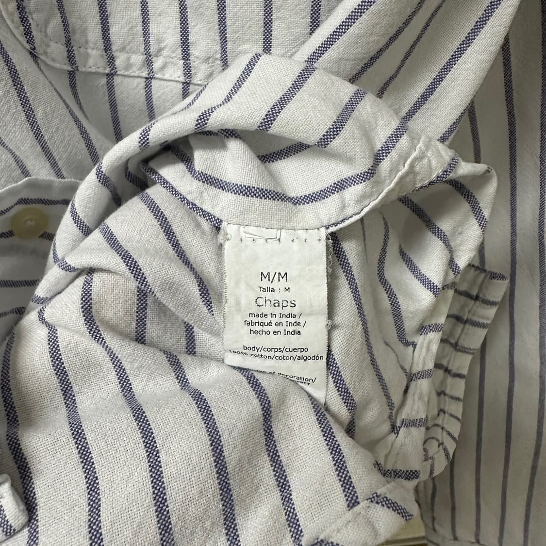 (L)CHAPS 스트라이프 셔츠-Y367 상품이미지4