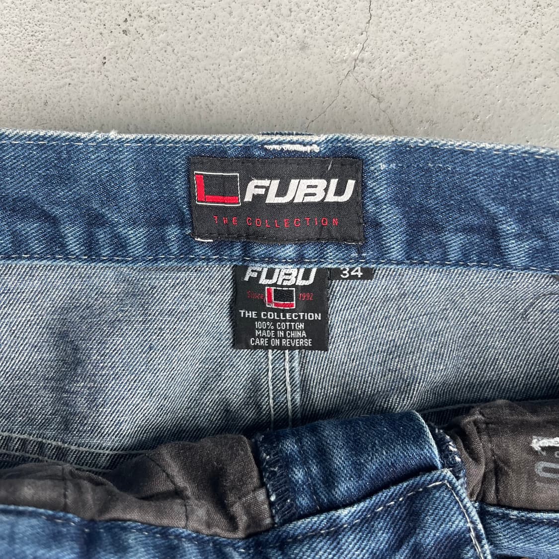 빈티지 Fubu 더 콜렉션 배기 카고 데님 상품이미지4